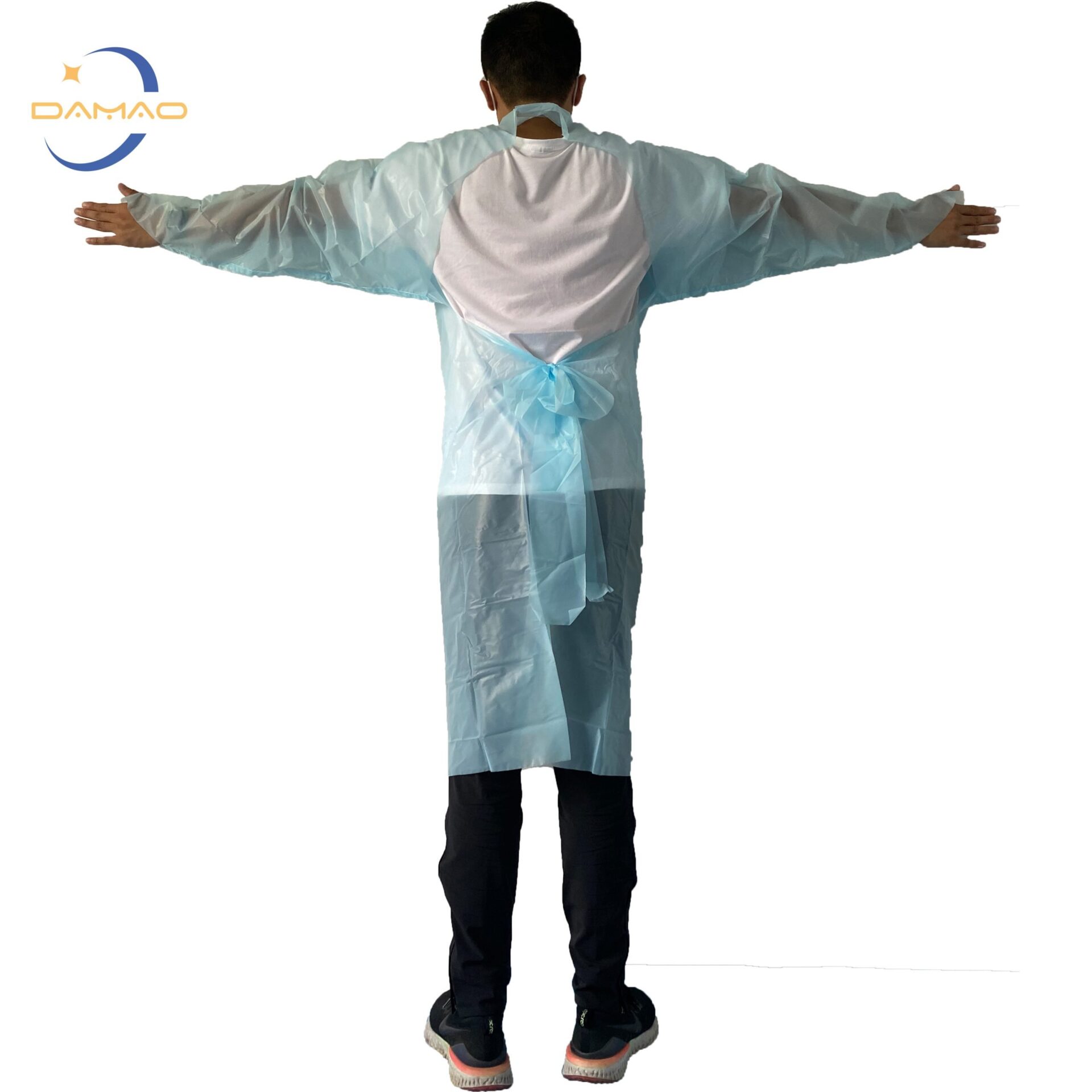 CPE Isolation Gown with Thumb Loops Disposable Waterproof – Bild 3