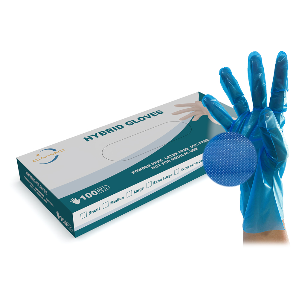 Blue TPE Hybrid Gloves 2.0g Medium Elastic Fit - Afbeelding 5