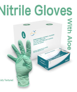 Disposable Aloe Nitrile Gloves
