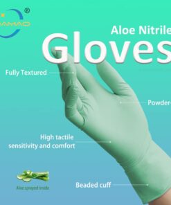 Disposable Aloe Nitrile Gloves