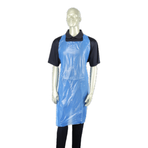Blue PE Aprons Disposable Food Prep 24 x 55 in