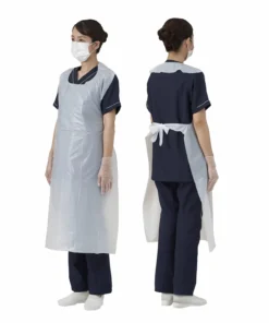Poly Aprons - White, Light Duty, 32"x55", 20μm Thickness