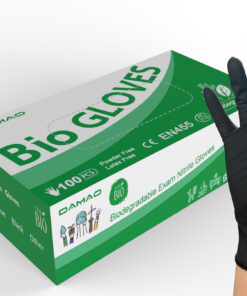black biodegradable nitrile gloves,6mil