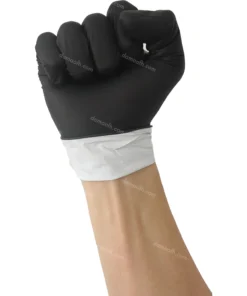 Heavy Duty Nitrile Gloves- 2-Layer Black and White Construction - 6mil-03