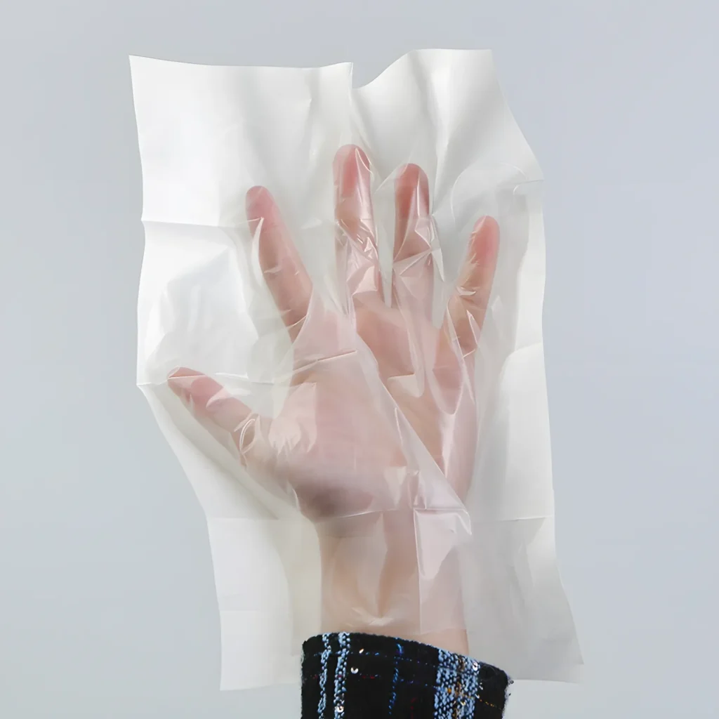 Disposable Paper Attached Gloves