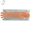 Disposable Orange Veterinary Gloves with Rubber Bands