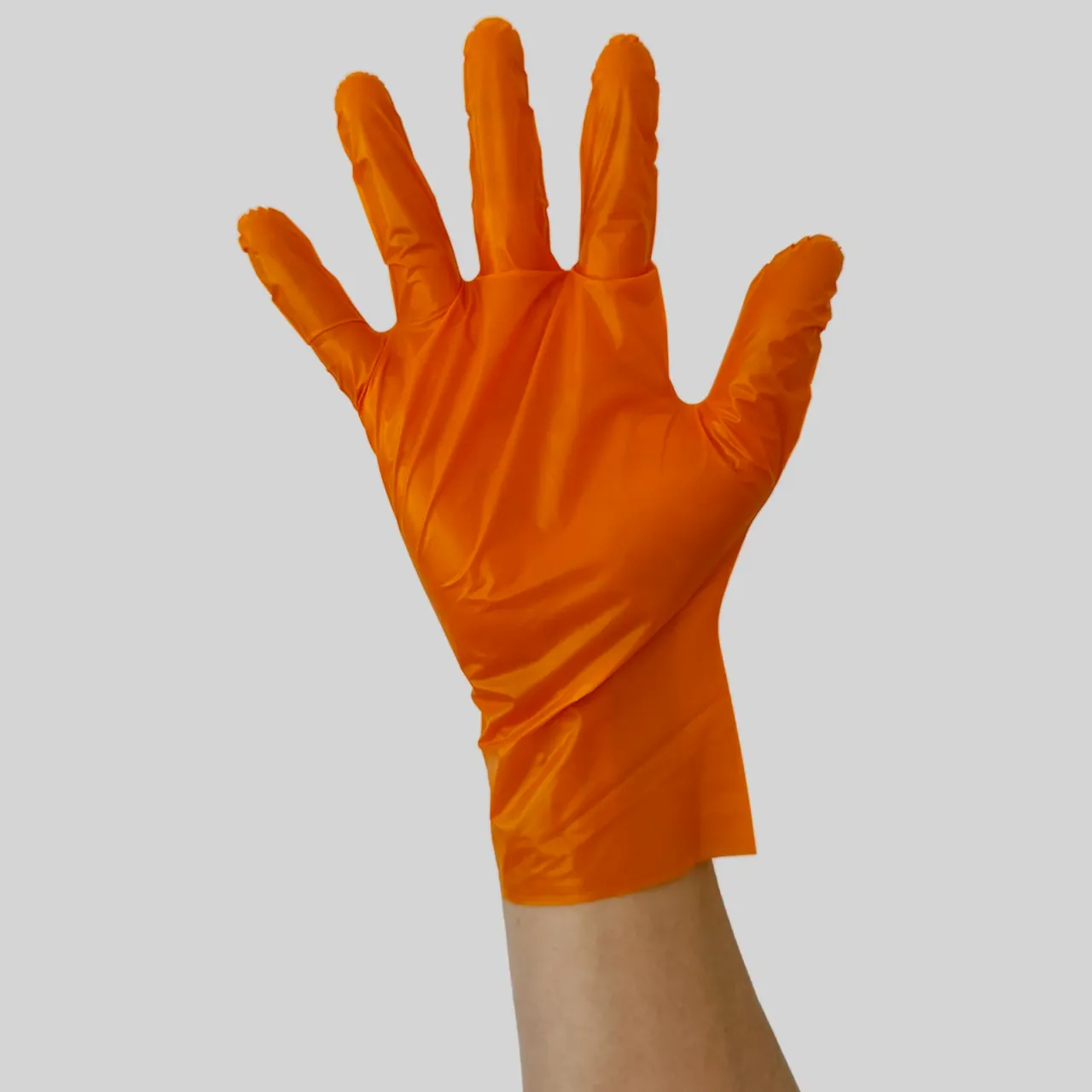 Orange TPU gloves